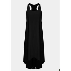 HALARA Black High Low Dress